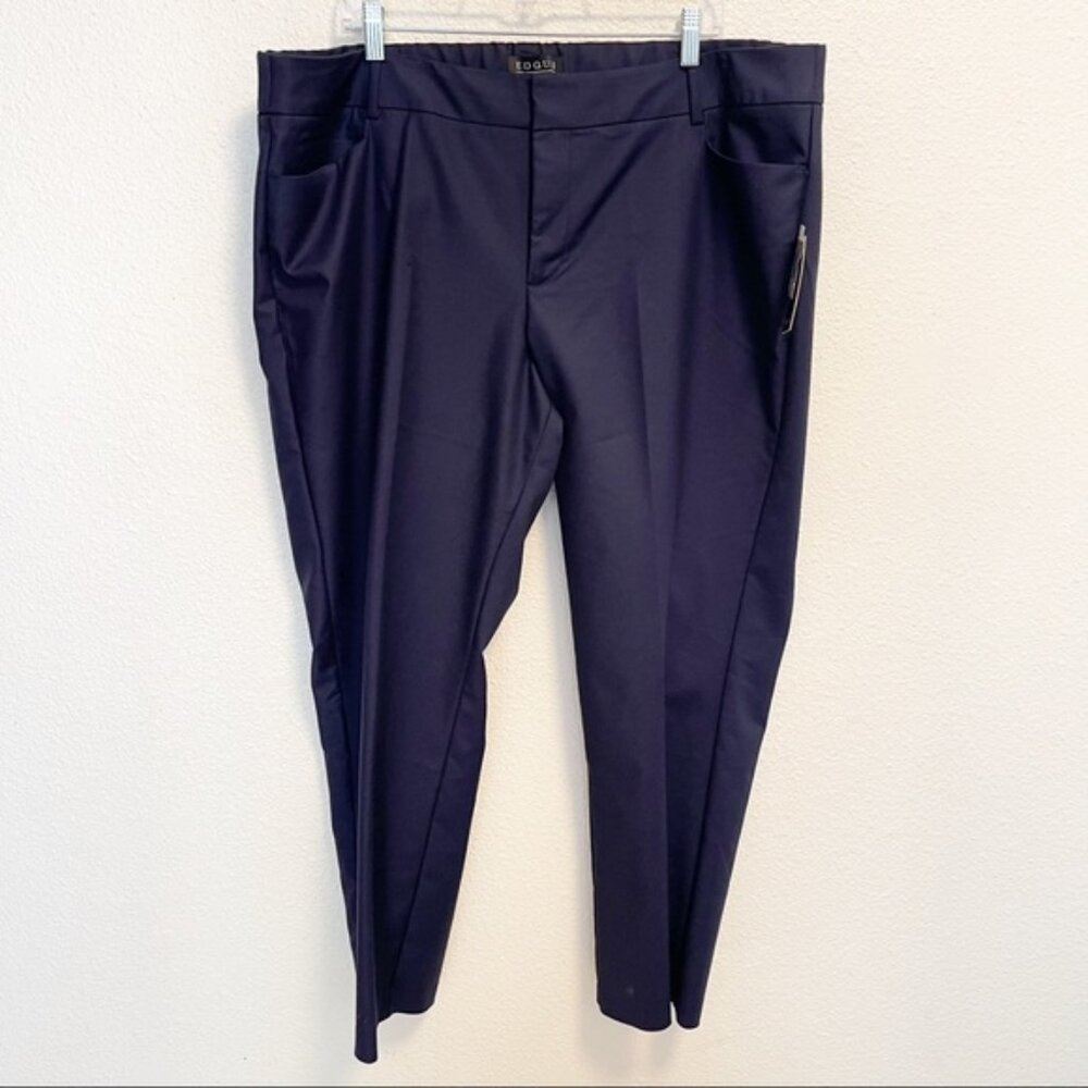 Eloquii Gena Fit Trousers NWT Navy 18